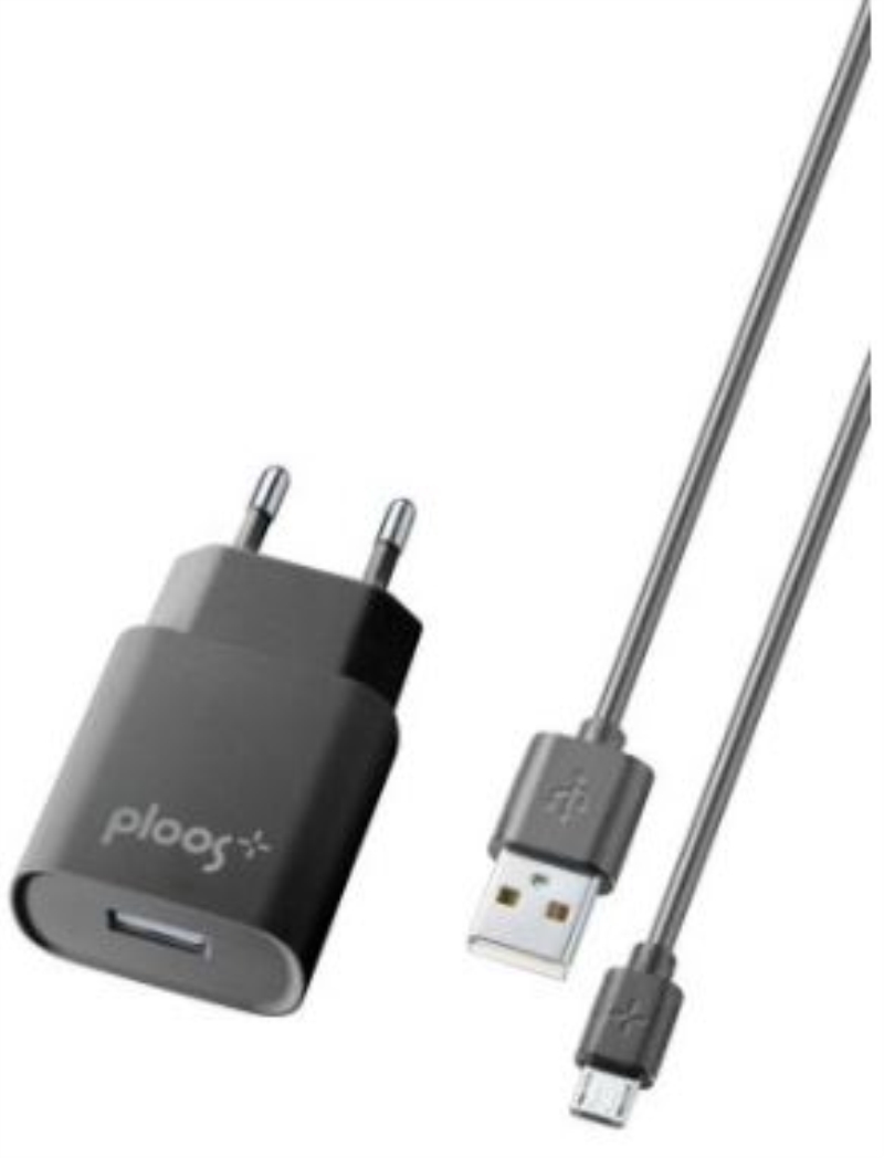 TECNOSHOP Kit caricabatterie 1 A + cavo USB - micro USB Cellular Line 